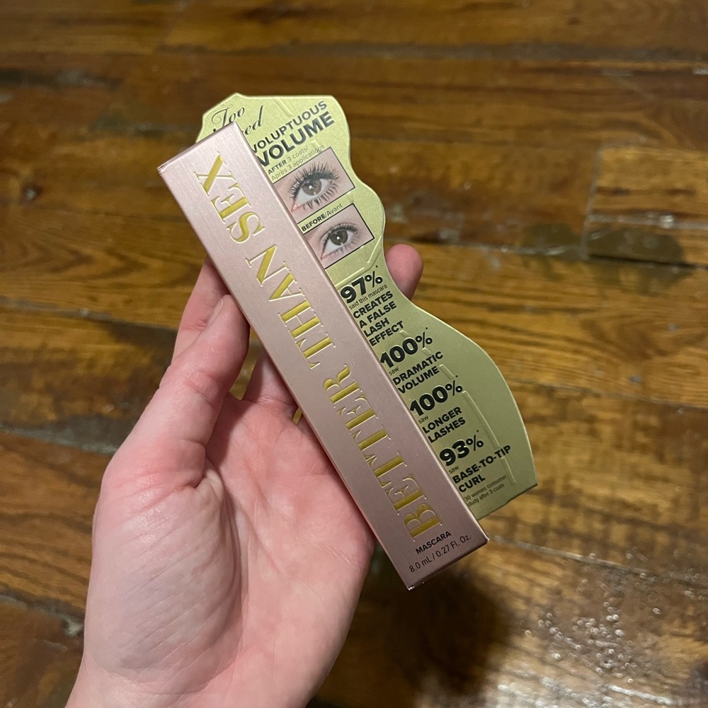NWT Too Faced Better Than Sex Black Mascara